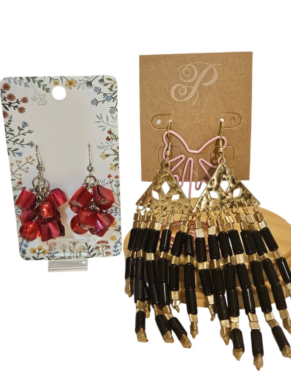 Gold & Silver Tone Fashion Earrings (12 Pairs) Multiple Styles & Colors - Picture 7 of 7